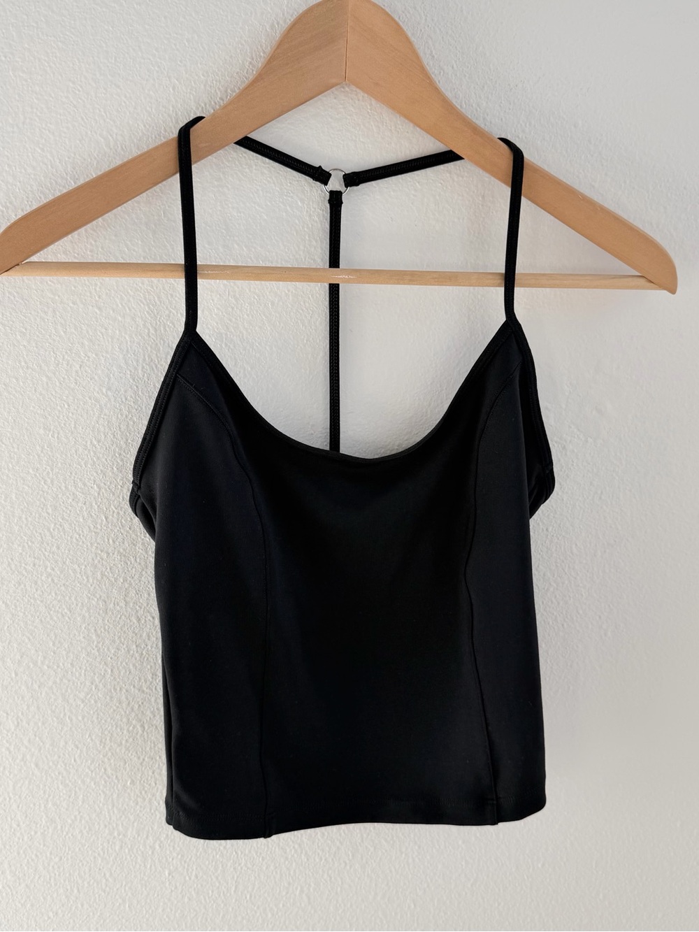Victoria’s Secret Black Satin Cami Top Open Back Size S